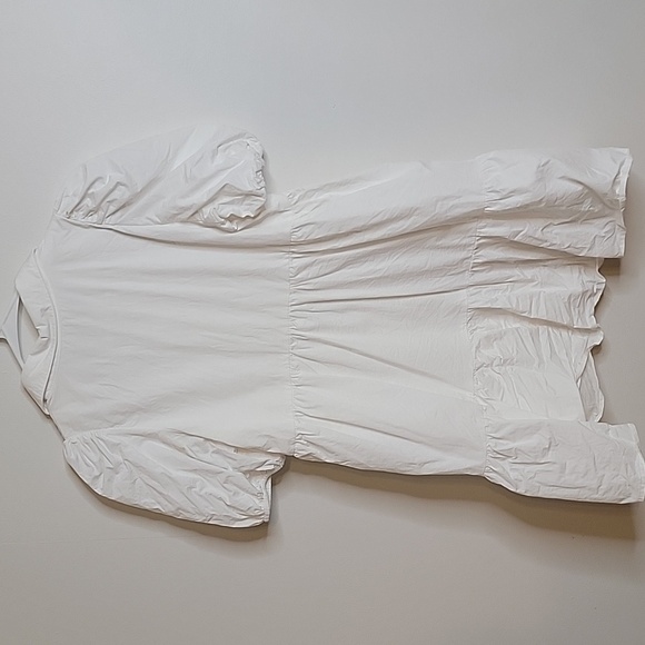 Elegant White Puff Sleeve Dress By TCEC - Picture 3 of 3